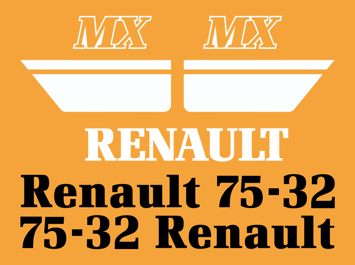 Jeu de bandeaux adhésifs pour RENAULT RVB-075-32MX
