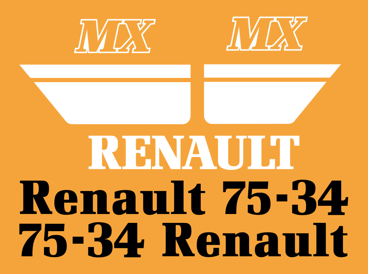 Jeu de bandeaux adhésifs pour RENAULT RVB-075-34 MX