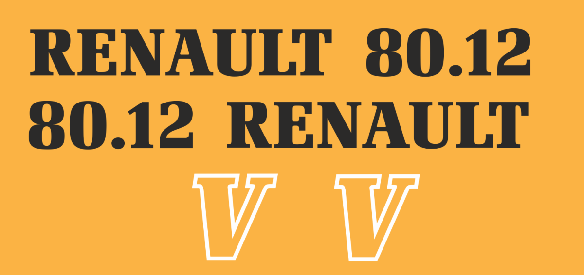 Jeu de bandeaux adhésifs pour Renault RVB-080-12V