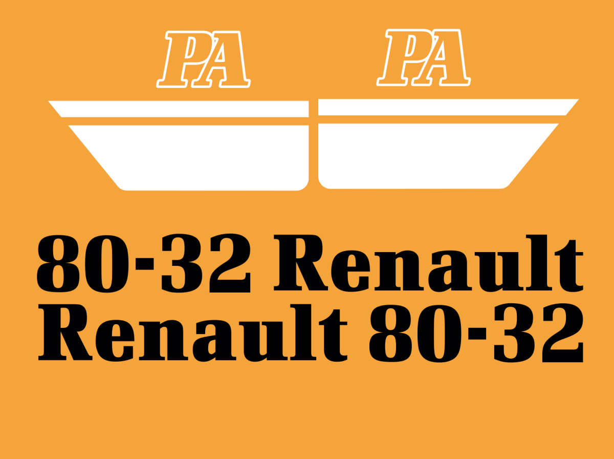 Jeu de bandeaux adhésifs pour Renault RVB-080-32PA