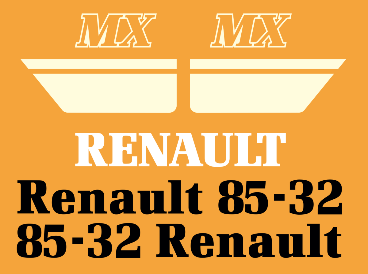 Jeu de bandeaux adhésifs pour RENAULT RVB-085-32MX