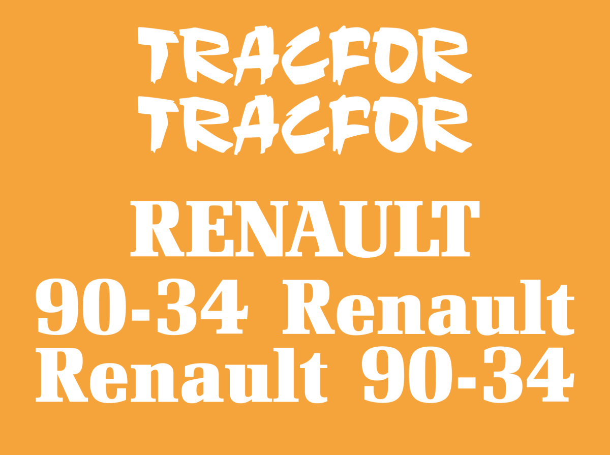 Jeu de bandeaux adhésifs pour Renault RVB-090-34-1 Tracfor