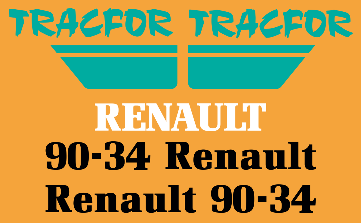 Jeu de bandeaux adhésifs pour RENAULT RVB-090-34-2 Tracfor
