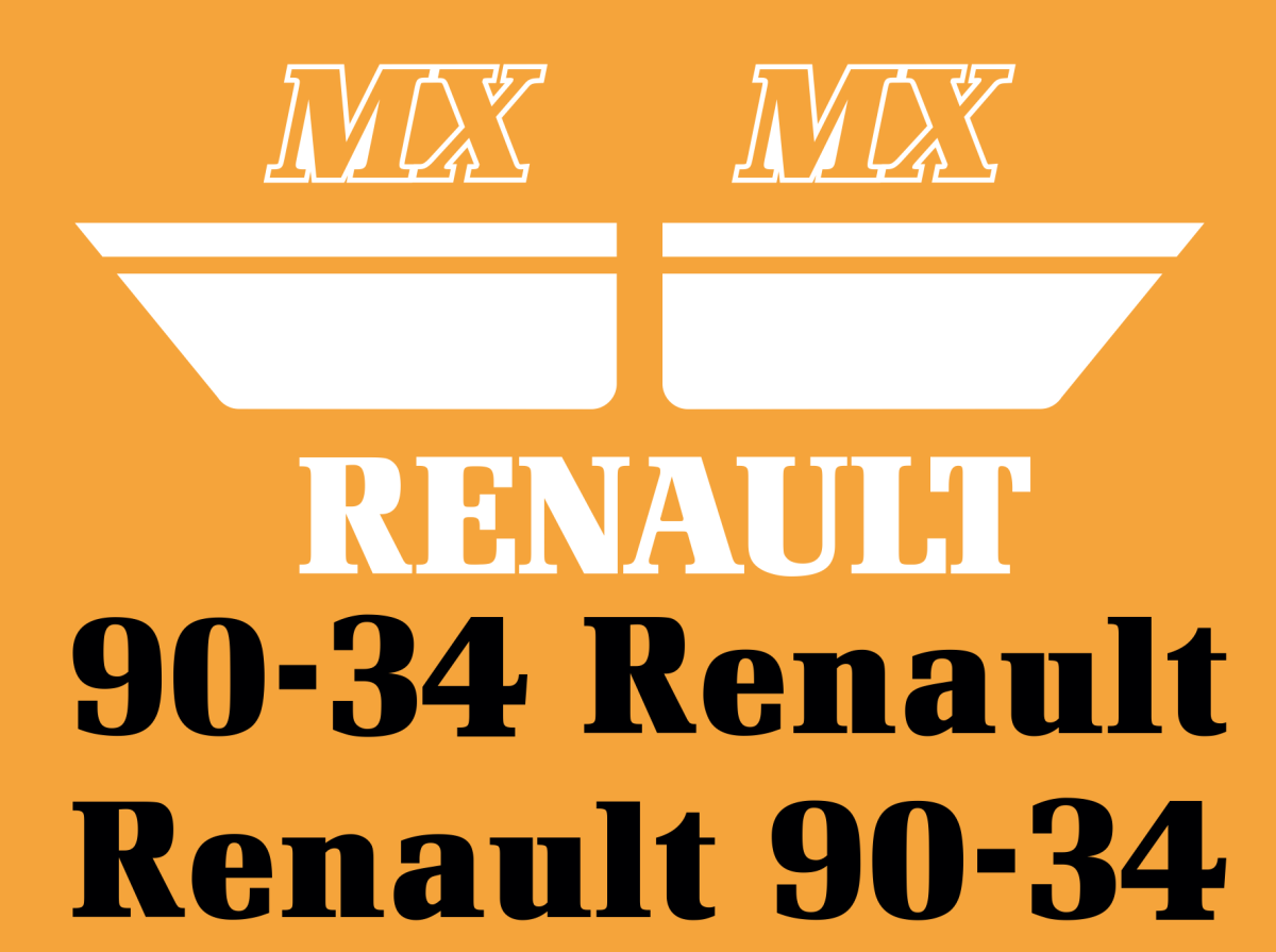 Jeu de bandeaux adhésifs pour Renault RVB-090-34MX